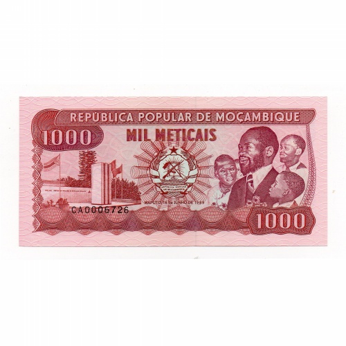 Mozambik 1000 Metical Bankjegy 1989 P132c