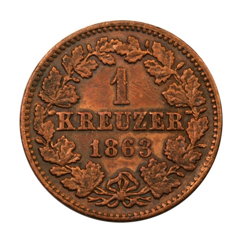 Nassaui Hercegség 1 Krajcár 1863