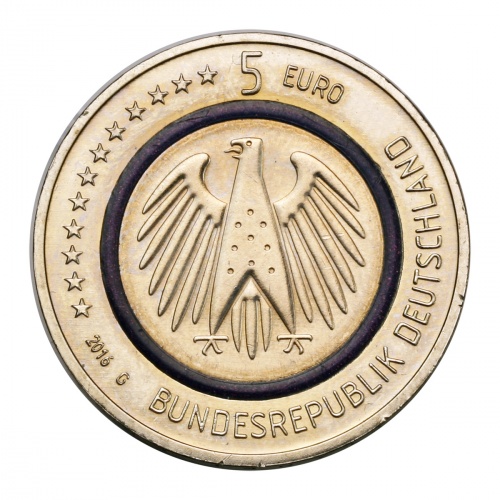 Németország 5 Euro 2016 G Blauer Planet Erde