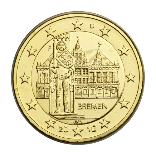 Németország aranyozott 2 Euro 2010 F Bremen Bréma