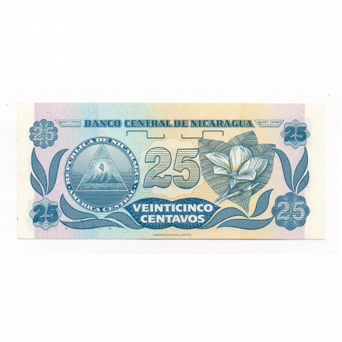 Nicaragua 25 Centavo Bankjegy 1991 P170a