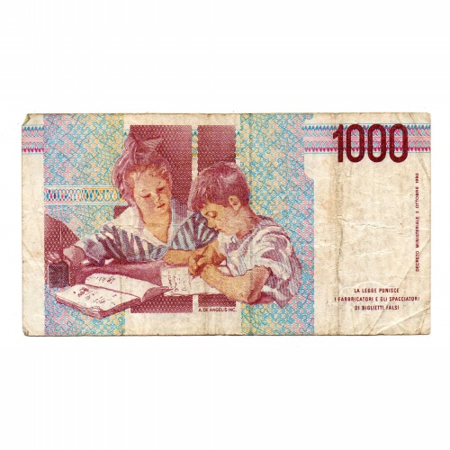 Olaszország 1000 Líra Bankjegy 1990 Pick:114.a