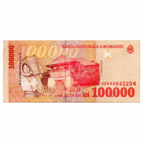 Románia 100000 Lei Bankjegy 1998 P110