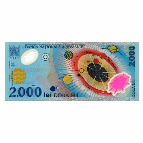 Románia 2000 Lei Bankjegy 1999 P111a UNC