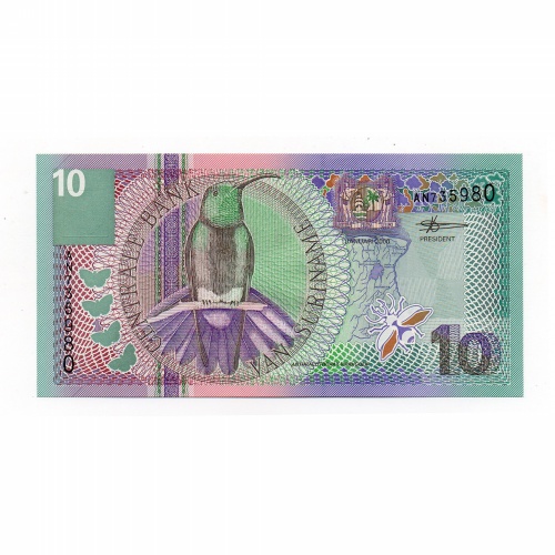 Suriname 10 Gulden Bankjegy 2000 P147