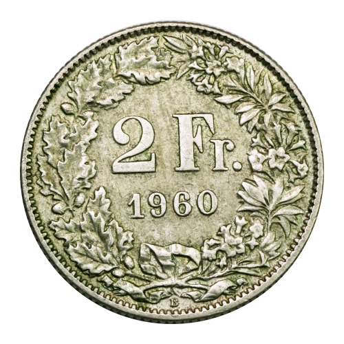 Svájc 2 Frank 1960 B VF