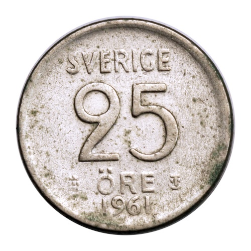 Svédország 25 Öre 1961