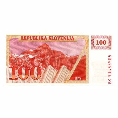 Szlovénia 100 Tolar Bankjegy 1990 P6a