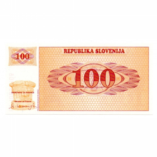 Szlovénia 100 Tolar Bankjegy 1990 P6a