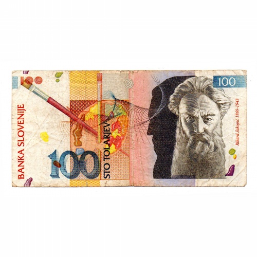 Szlovénia 100 Tolar Bankjegy 1992 P14a 