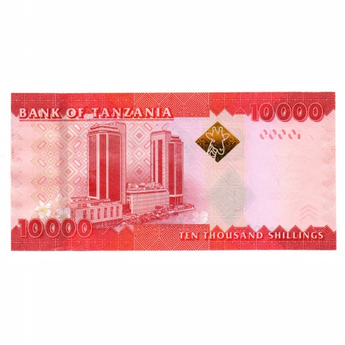 Tanzánia 10000 Shilling Bankjegy 2010 P44b