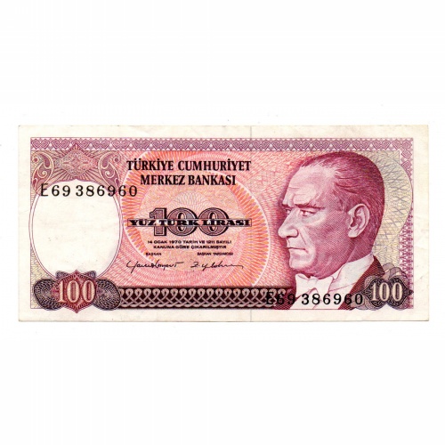 Törökország 100 Lira Bankjegy 1984 P194b