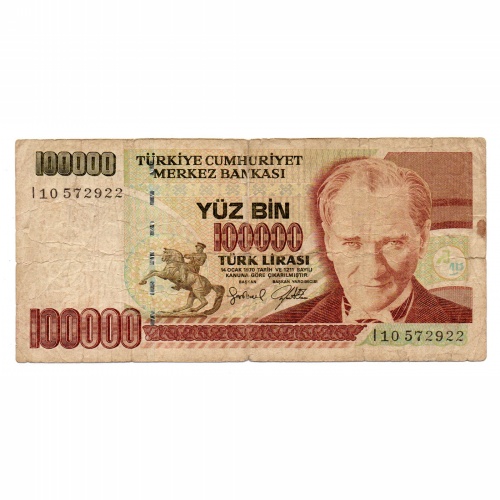 Törökország 100000 Lira Bankjegy 1997 P206