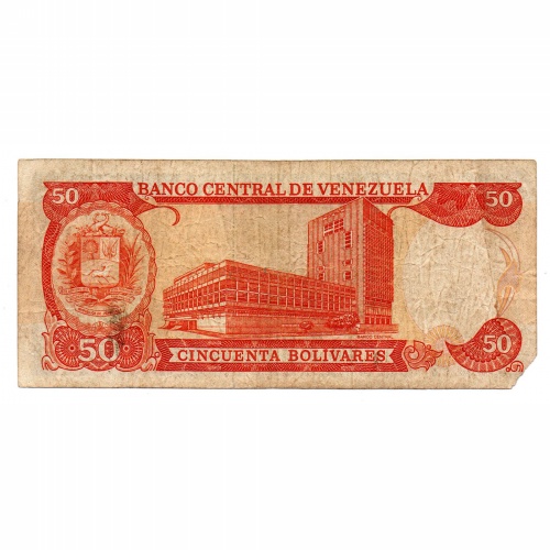 Venezuela 50 Bolivár Bankjegy 1990 P65c