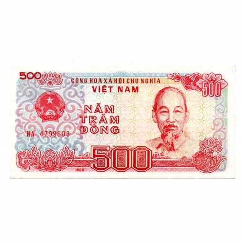 Vietnam 500 Dong Bankjegy 1988 P101a