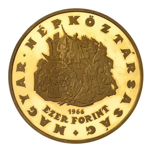 Zrínyi Miklós arany 1000 Forint 1966 PP